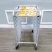 FixtureDisplays® Foodservice Speed Rack Commercial-Grade Aluminum 10-Tier Sheet Pan/Bun Pan Storage Display Rack, 26 inches Length x 20 inches Width x 38 inches Height with Wheels, including 20 13X18 Sheets Pans 10163+20X10164-13X18